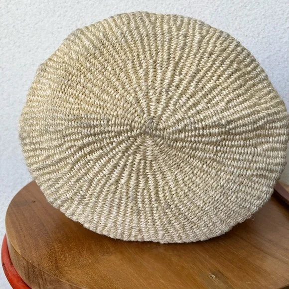 Cream and Brown Crossbody Bag with Woven Texture - Picture 6 of 8